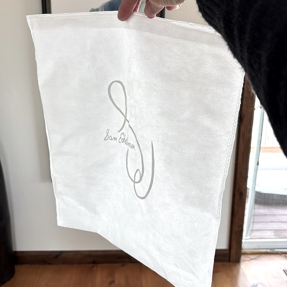 Sam Edelman Cream Suede Stiletto Heels with Ankle Strap - Picture 14 of 14